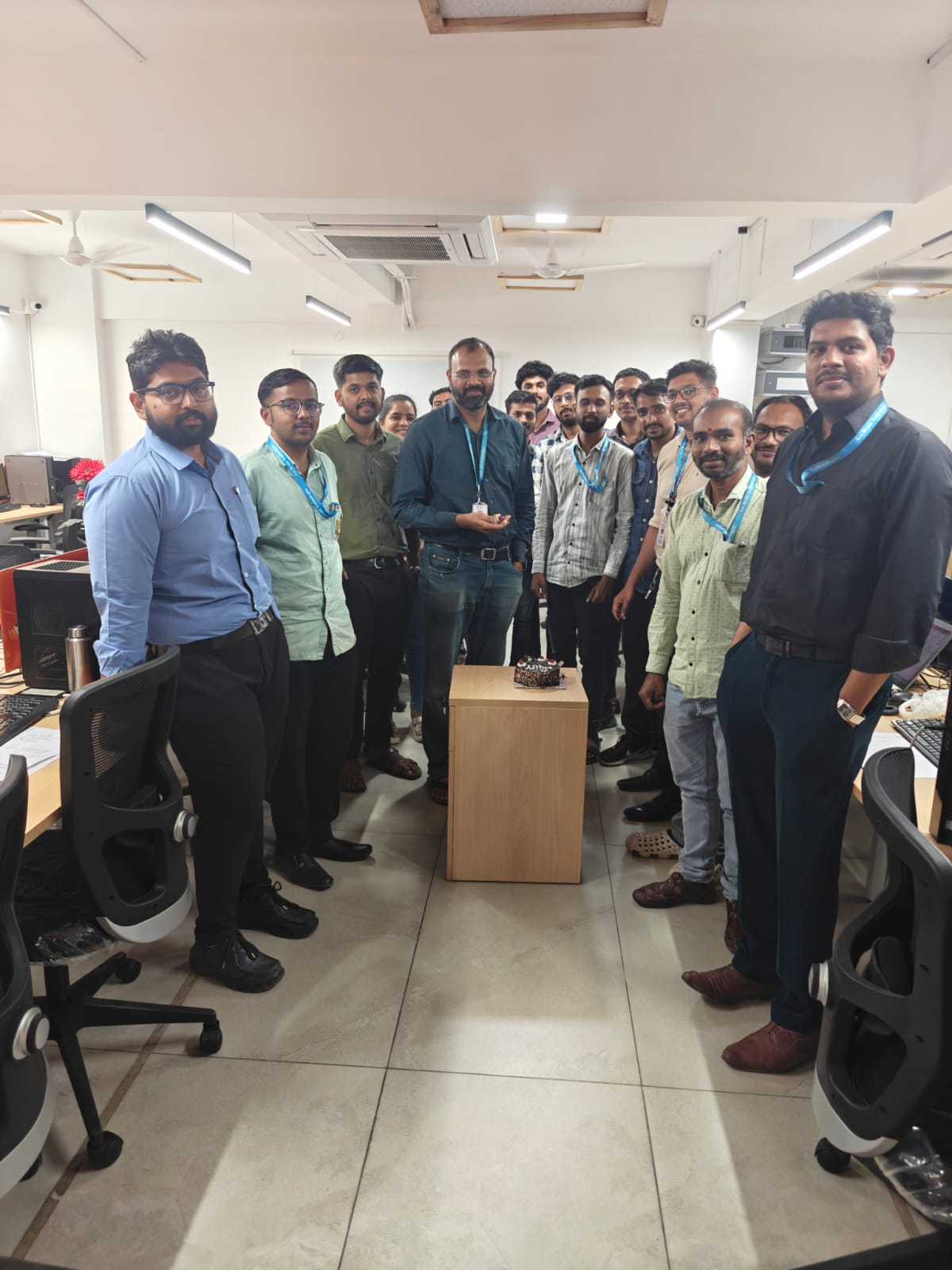 Employee birthday celebration at Ace Brain